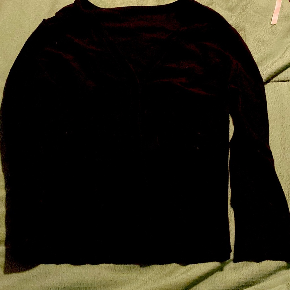 Black button down sweater